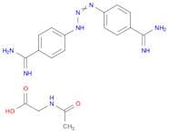 bis(2-acetamidoacetic acid); 4-[(2E)-3-(4-carbamimidoylphenyl)triaz-2-en-1-yl]benzene-1-carboximid…
