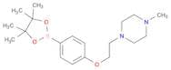 1-methyl-4-(2-(4-(4,4,5,5-tetramethyl-1,3,2-dioxaborolan-2-yl)phenoxy)ethyl)piperazine