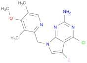4-Chloro-5-iodo-7-(4-methoxy-3,5-dimethylpyridin-2-ylmethyl)-7H-pyrrolo[2,3-d]pyrimidin-2-ylamine