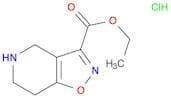 Isoxazolo[4,5-c]pyridine-3-carboxylic acid, 4,5,6,7-tetrahydro-, ethyl ester, monohydrochloride