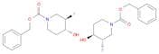 1-Piperidinecarboxylicacid, 3-fluoro-4-hydroxy-, phenylmethyl ester,(3R,4R)-rel-