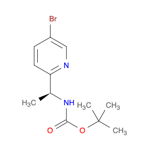 Carbamic acid, N-[(1S)-1-(5-bromo-2-pyridinyl)ethyl]-, 1,1-dimethylethylester