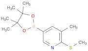 Pyridine,3-methyl-2-(methylthio)-5-(4,4,5,5-tetramethyl-1,3,2-dioxaborolan-2-yl)-