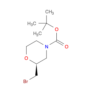 4-Morpholinecarboxylic acid, 2-(bromomethyl)-, 1,1-dimethylethyl ester,(2S)-