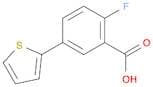 2-Fluoro-5-(thiophen-2-yl)benzoic acid