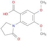 4,5-Dimethoxy-2-(2-oxopyrrolidin-1-yl)benzoic acid