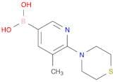 B-[5-Methyl-6-(4-thiomorpholinyl)-3-pyridinyl]boronic acid