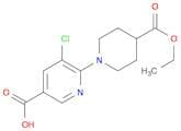 5-chloro-6-[4-(ethoxycarbonyl)piperidino]nicotinic acid