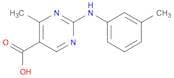 4-Methyl-2-[(3-methylphenyl)amino]pyrimidine-5-carboxylic acid