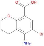 5-Amino-6-bromo-3,4-dihydro-2H-1-benzopyran-8-carboxylic acid