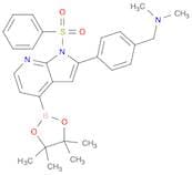 BENZENEMETHANAMINE, N,N-DIMETHYL-4-[1-(PHENYLSULFONYL)-4-(4,4,5,5-TETRAMETHYL-1,3,2-DIOXABOROLAN-2…