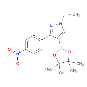 1-Ethyl-3-(4-nitrophenyl)-4-(4,4,5,5-tetramethyl-1,3,2-dioxaborolan-2-yl)-1H-pyrazole
