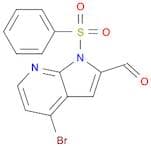 4-Bromo-1-phenylsulfonyl-7-azaindole-2-carboxyaldehyde