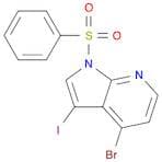 4-Bromo-3-iodo-1-(phenylsulfonyl)-1H-pyrrolo[2,3-b]pyridine