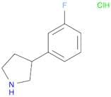 Pyrrolidine,3-(3-fluorophenyl)-, hydrochloride (1:1)