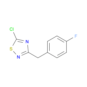 5-chloro-3-[(4-fluorophenyl)methyl]-1,2,4-thiadiazole