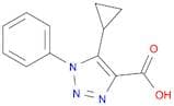 5-Cyclopropyl-1-phenyl-1H-1,2,3-triazole-4-carboxylic acid