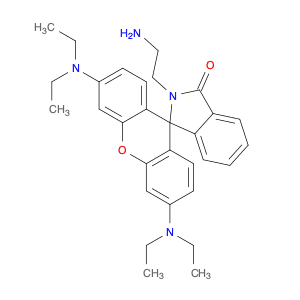 2-​(2-​Aminoethyl)​-​3',​6'-​bis(diethylamino)​spiro[1H-​isoindole-​1,​9'-​[9H]​xanthen]​-​3(2H)​-…