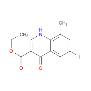 Ethyl 6-iodo-8-methyl-4-oxo-1,4-dihydroquinoline-3-carboxylate