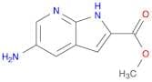 1H-​Pyrrolo[2,​3-​b]​pyridine-​2-​carboxylic acid,  5-​amino-​, methyl ester