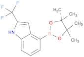 4-(4,4,5,5-tetramethyl-1,3,2-dioxaborolan-2-yl)-2-(trifluoromethyl)-1h-indole