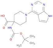 4-[(tert-Butoxycarbonyl)amino]-1-(7h-pyrrolo[2,3-d]pyrimidin-4-yl)piperidine-4-carboxylic acid
