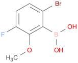 (6-Bromo-3-fluoro-2-methoxyphenyl)boronic acid