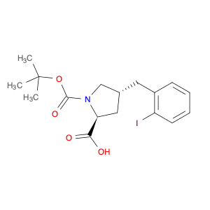 (2S,4R)-1-(tert-Butoxycarbonyl)-4-(2-iodobenzyl)pyrrolidine-2-carboxylic acid