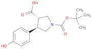Trans-1-boc-4-(4-hydroxyphenyl)-pyrrolidine-3-carboxylic acid