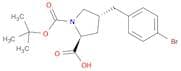 (2S,4R)-4-(4-Bromobenzyl)-1-(tert-butoxycarbonyl)pyrrolidine-2-carboxylic acid