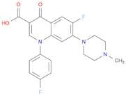 3-Quinolinecarboxylic acid,6-fluoro-1-(4-fluorophenyl)-1,4-dihydro-7-(4-methyl-1-piperazinyl)-4-ox…