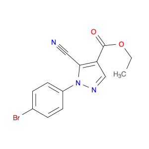 Ethyl 1-(4-Bromophenyl)-5-Cyano-1H-Pyrazole-4-Carboxylate