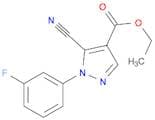 Ethyl 5-cyano-1-(3-fluorophenyl)-1H-pyrazole-4-carboxylate