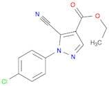 Ethyl 1-(4-chlorophenyl)-5-cyano-1H-pyrazole-4-carboxylate