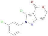 1H-Pyrazole-4-carboxylic acid, 5-chloro-1-(3-chlorophenyl)-, ethyl ester