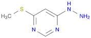 4(1H)-Pyrimidinone, 6-(methylthio)-, hydrazone
