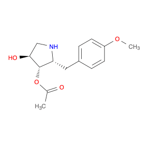 3,4-Pyrrolidinediol, 2-[(4-methoxyphenyl)methyl]-, 3-acetate,(2R,3S,4S)-