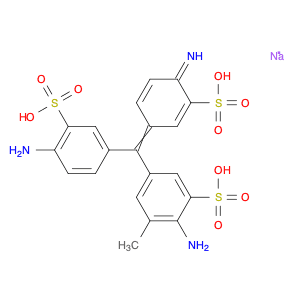 Disodium 2-amino-5-((4-amino-3-sulfophenyl)(4-imino-3-sulfonatocyclohexa-2,5-dien-1-ylidene)methyl…