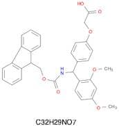 2-[4-[(2,4-Dimethoxyphenyl)[[(9H-fluoren-9-ylmethoxy)carbonyl]amino]methyl]phenoxy]acetic acid