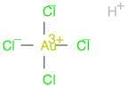 Aurate(1-), tetrachloro-, hydrogen, (SP-4-1)-