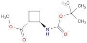methyl trans-2-{[(tert-butoxy)carbonyl]amino}cyclobutane-1-carboxylate