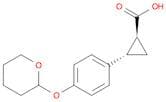trans-2-[4-(oxan-2-yloxy)phenyl]cyclopropane-1-carboxylic acid