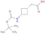 2-[cis-3-{[(tert-butoxy)carbonyl]amino}cyclobutyl]aceticacid