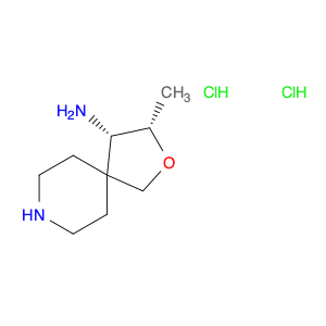 2-Oxa-8-azaspiro[4.5]decan-4-amine, 3-methyl-, hydrochloride (1:2), (3S,4S)-