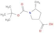 1,3-Pyrrolidinedicarboxylic acid, 5-methyl-, 1-(1,1-dimethylethyl) ester, (3S,5R)-