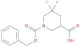 1-[(benzyloxy)carbonyl]-5,5-difluoropiperidine-3-carboxylic acid