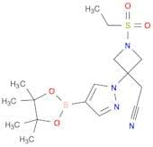 2-[1-(Ethanesulfonyl)-3-[4-(4,4,5,5-tetramethyl-1,3,2-dioxaborolan-2-yl)-1H-pyrazol-1-yl]azetidin-…