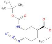 Cyclohexanecarboxylic acid,4-azido-3-[[(1,1-dimethylethoxy)carbonyl]amino]-, ethyl ester,(1S,3R,4S…
