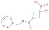 1-[(benzyloxy)carbonyl]-3-hydroxyazetidine-3-carboxylic acid