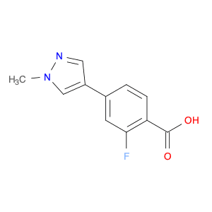2-fluoro-4-(1-methyl-1H-pyrazol-4-yl)benzoic acid